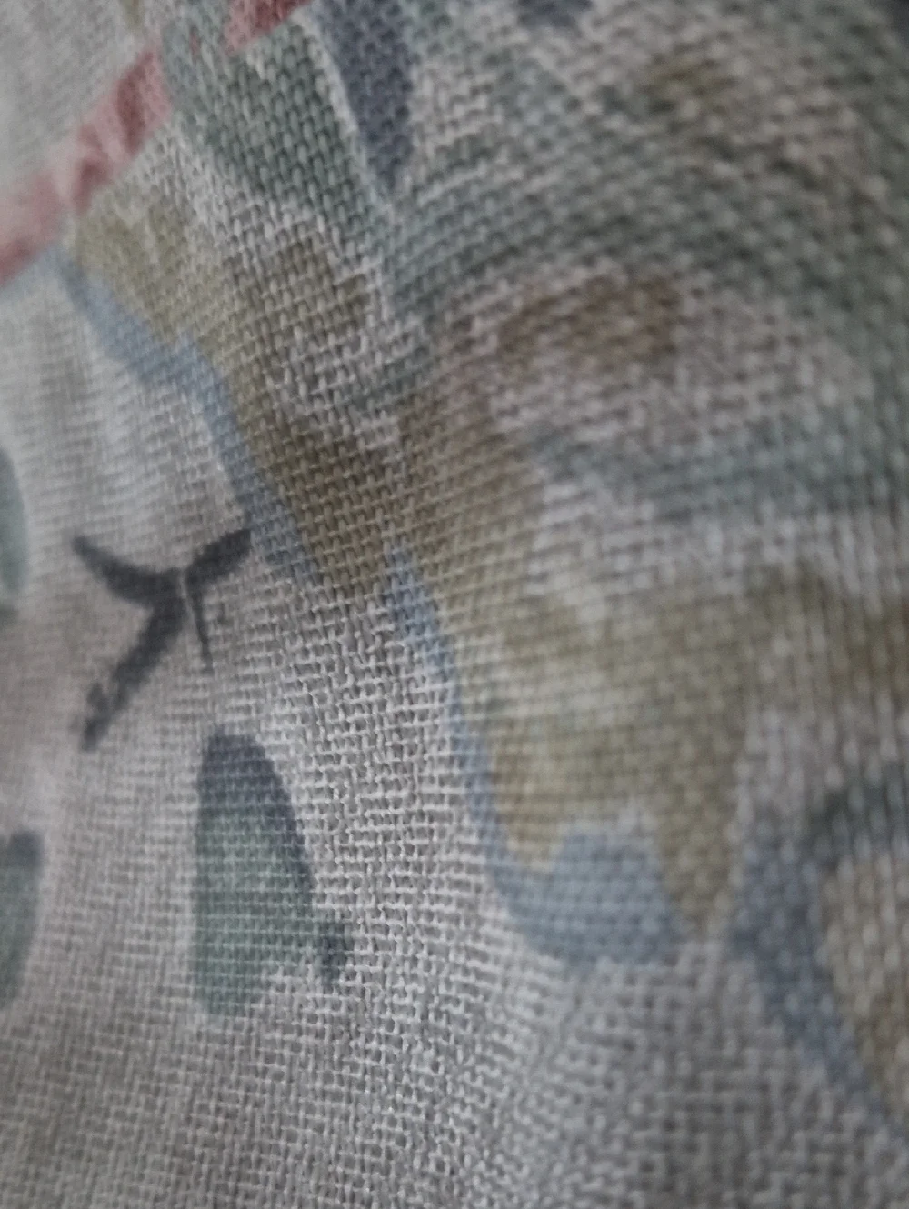 Two Floral Curtain Panels 76x84 (152x84)